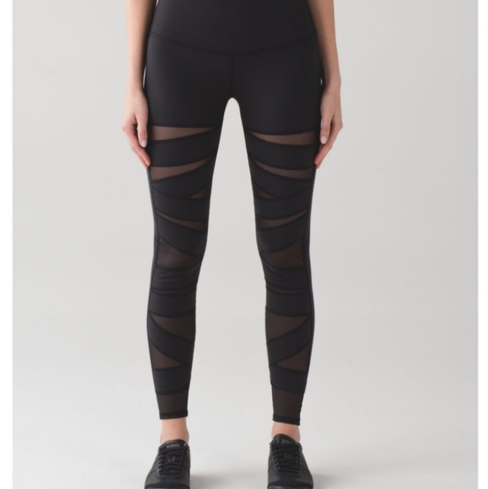 Lululemon wunder under mesh leggings